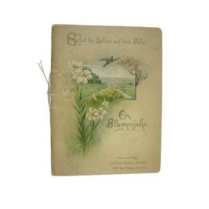 Sunday School German Calendar Book Geschenk Sonntagsschule Floral Druck Verlag